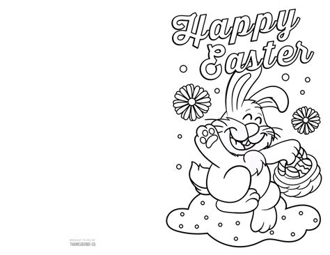 Printable Easter Cards To Color